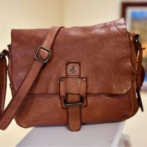Brown Leather Crossbody Bag